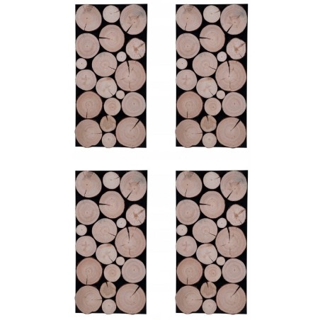 Dekoracja ścian drewnianymi plastrami