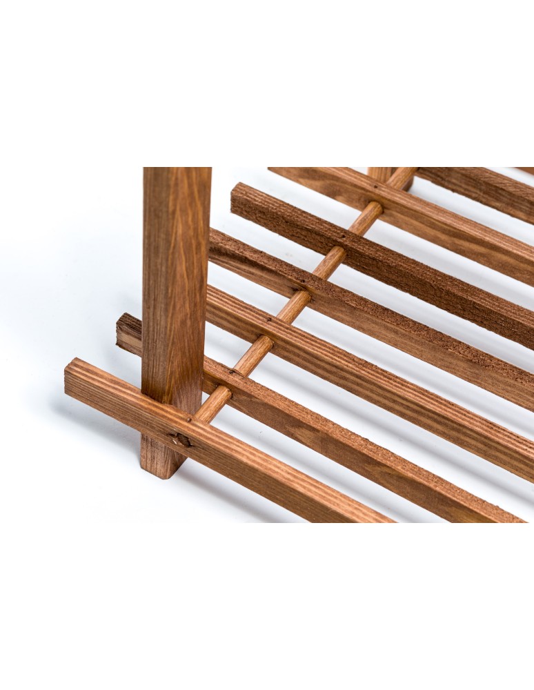 Stojaki na obuwie/ stojaki na buty/ półka RBO - Drewniany stojak na buty ▪ 3 poziomy ▪ RBO-3 ▪ Brązowy - product MODO24.PL 8