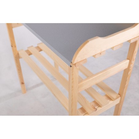 Pomocniczy Stolik Ogrodowy ⚜ Naturalne drewno