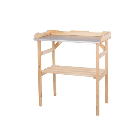 Pomocniczy Stolik Ogrodowy ⚜ Naturalne drewno