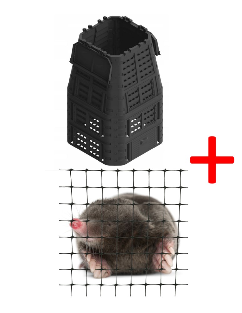Kompostowniki - Kompostownik 1000l z tworzywa - czarny - standard - produkt MODO24.PL 1