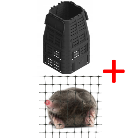 Kompostownik 1000l z tworzywa - czarny - standard