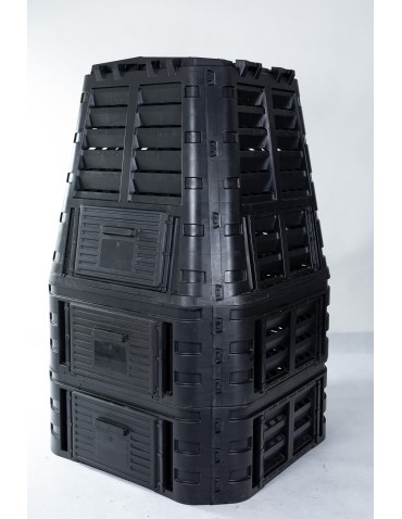 Kompostowniki - Kompostownik 1000l z tworzywa - czarny - standard - product 3