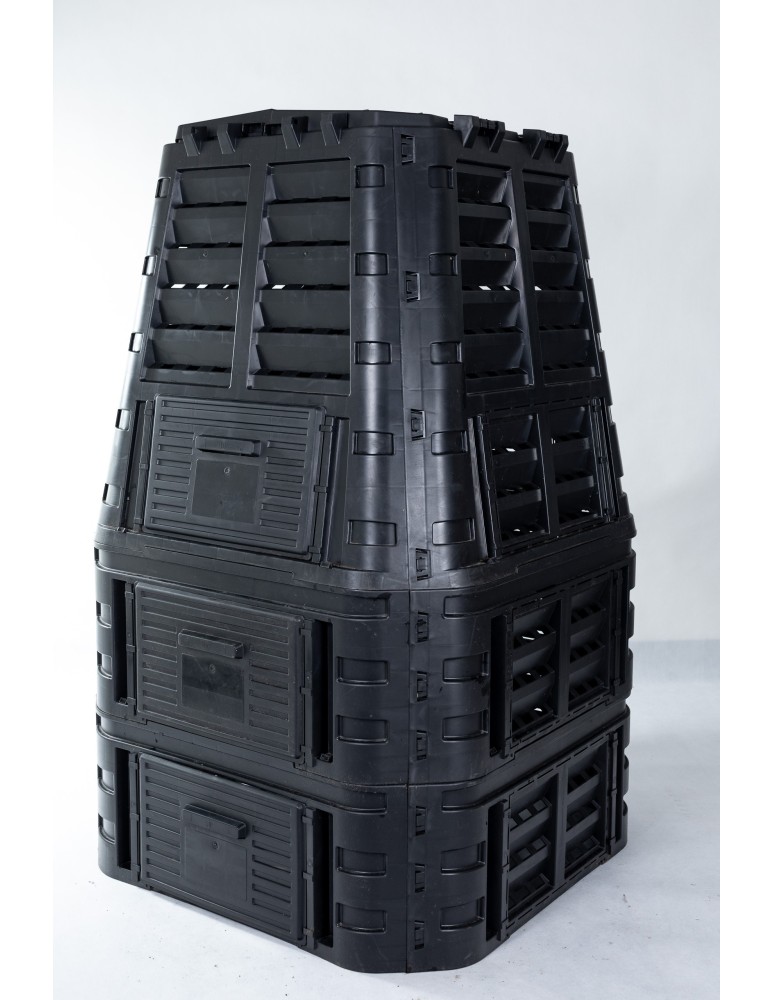 Kompostowniki - Kompostownik 1000l z tworzywa - czarny - standard - product MODO24.PL 3