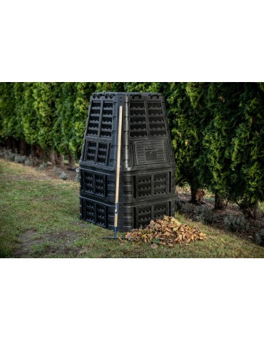 Kompostowniki - Kompostownik 1000l z tworzywa - czarny - standard - product 8
