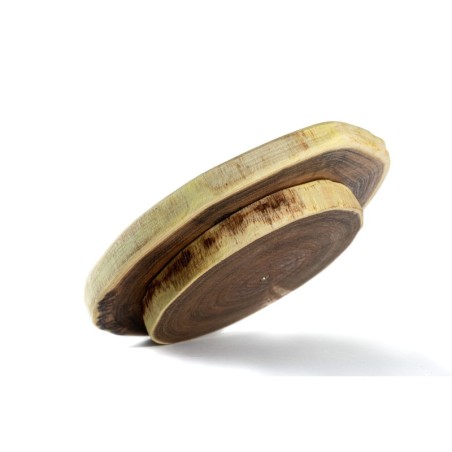 Taca obrotowa ◎ Akacja ◎ Średnica 30-35 cm