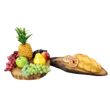 Dębowa Taca obrotowa ◎ Średnica 20 - 25 cm