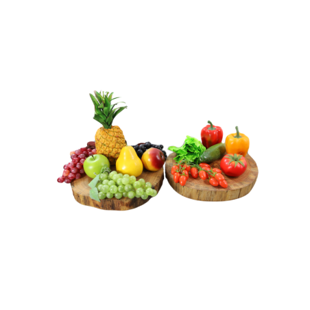 Eliptyczna Taca Modrzewiowa ◍ 50-55 cm ◍ Uchwyty Z Naturalnej Skóry