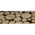 Panel ogrodowy na ścieżkę ▪ Okrągłe plastry drewna z korą