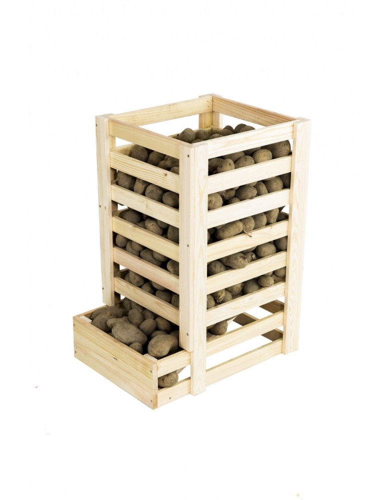 Dom i ogród - Drewniany regał na warzywa RZ01 - Naturalny - product MODO24.PL 1