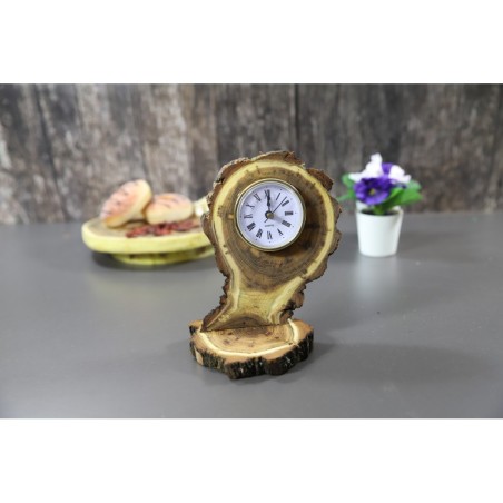 Ozdobny Zegar Stojący ◍ Drewno Akacjowe ◍ Unikat