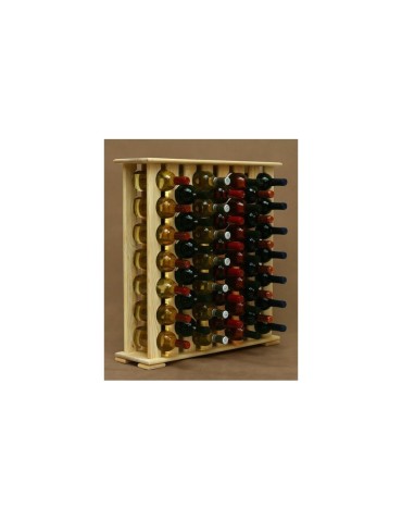 Seria RW-12 - Stojak Kolumnowy ● 46 butelek ● Naturalny ▪ Sosnowy ● RW-12-7X8 - product 3