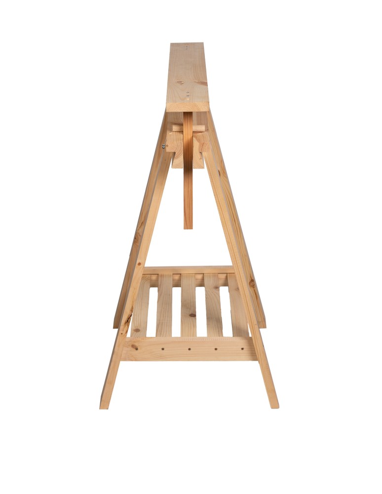 Koziołki Warsztatowe - Regulowany Koziołek Warsztatowy Z Drewna Sosnowego - 1 sztuka - product MODO24.PL 5