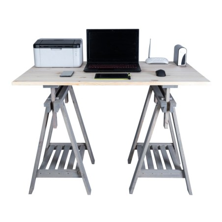 Regulowany Koziołek Warsztatowy W Kolorze Szarym - 1 sztuka