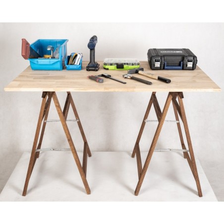 Warsztatowa Kobyłka Składana W Kolorze Brązowym - 1 sztuka