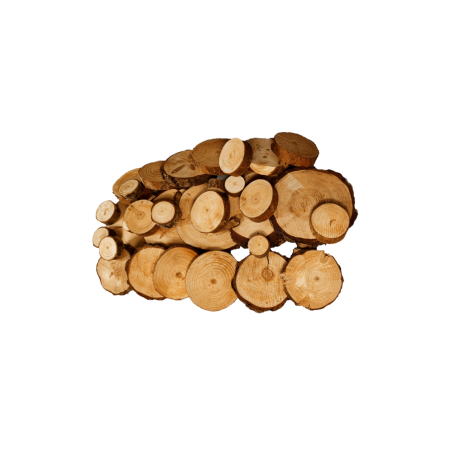 Surowe Plastry ▪ MIX LASÓW ▪ Jednostronnie Szlifowane ▪ Zestaw 2,5 kg