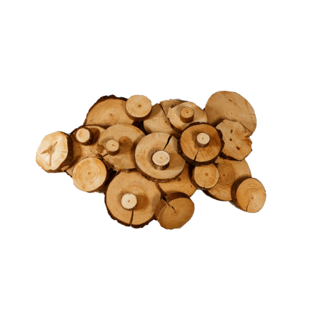 Surowe Plastry ▪ MIX LASÓW ▪ Jednostronnie Szlifowane ▪ Zestaw 2,5 kg