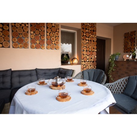 Podkładki Na Stół ◎ Czeremcha ◎ Olejowane ◎ ø 9-12 cm ◎ 6 sztuk