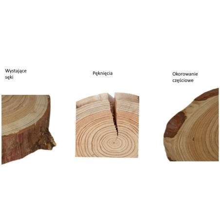 Podkładki Na Stół ◎ Czeremcha ◎ Okorowane ◎ Olejowane ◎ ø 12-15 cm ◎ 6 sztuk