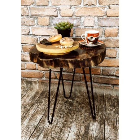 Blat Stolika Żywica ⭖ Wood & Resin ⭖ Graphite Streams ⭖ 35019