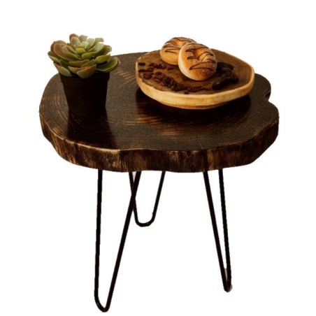 Stolik Salonowy ⭖ Graphite Streams ⭖ Wood & Resin ⭖ 035019