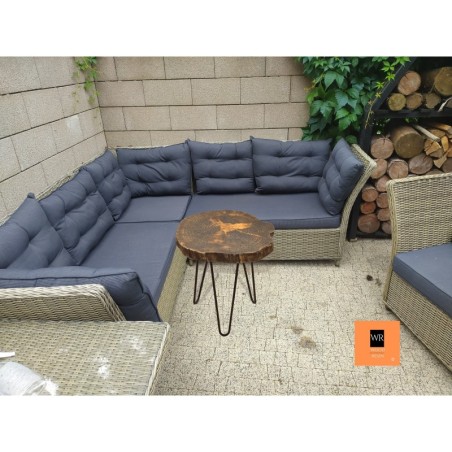 Stolik Salonowy ⭖ Graphite Streams ⭖ Wood & Resin ⭖ 035019