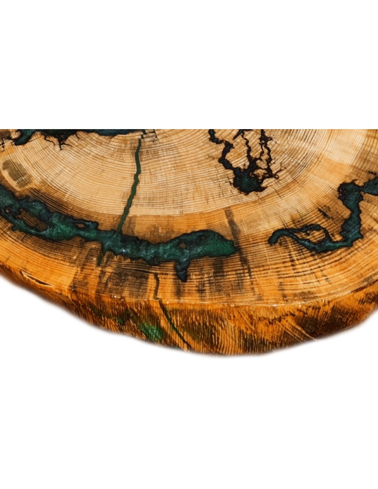 Stoły Marki Wood&Resin - Stolik Tarasowy ⭖ Emerald Fractals ⭖ Wood & Resin ⭖ 144801 - product MODO24.PL 5