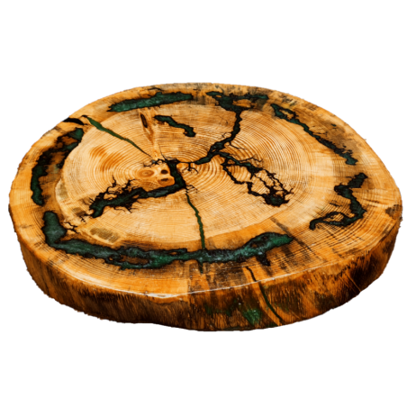 Stolik Tarasowy ⭖ Emerald Fractals ⭖ Wood & Resin ⭖ 144801