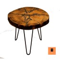 Stolik Tarasowy ⭖ Emerald Fractals ⭖ Wood & Resin ⭖ 144801