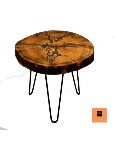 Stoły Marki Wood&Resin - Stolik Tarasowy ⭖ Emerald Fractals ⭖ Wood & Resin ⭖ 144801 - product 3