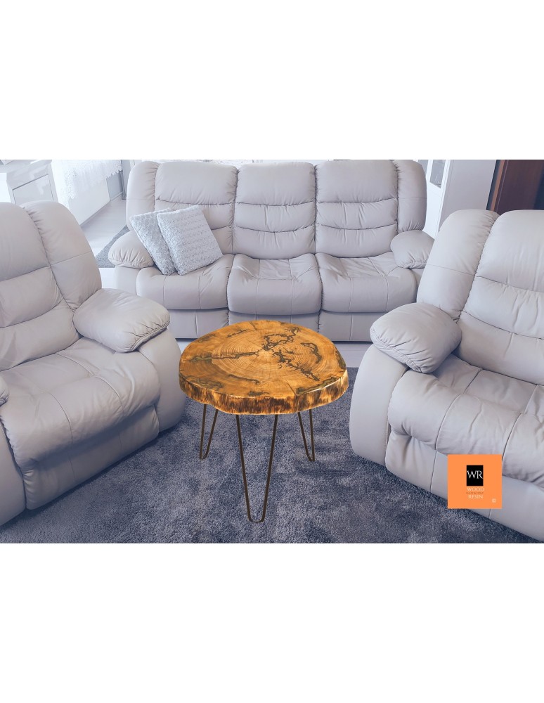 Stoły Marki Wood&Resin - Mały Stolik ⭖ Wood & Resin ⭖ Green Diamond ⭖ 145732 - product MODO24.PL 2