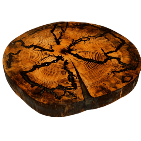 Stolik Fluorescencyjny ⭖ Lunar Rivers ⭖ Wood & Resin ⭖ 110003