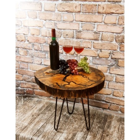 Stolik Fluorescencyjny ⭖ Lunar Rivers ⭖ Wood & Resin ⭖ 110003