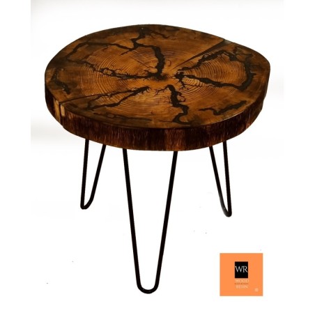 Stolik Fluorescencyjny ⭖ Lunar Rivers ⭖ Wood & Resin ⭖ 110003