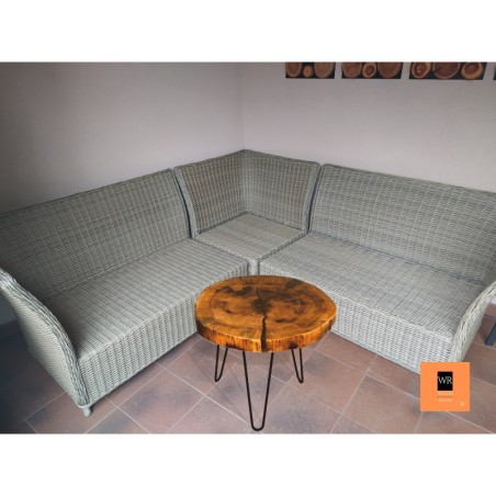 Stolik Okrągły ⭖ Lavender Moon ⭖ Wood & Resin ⭖ 154904