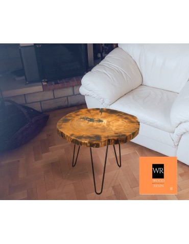 Stolik lub Blat ⭖ Sapphire Fields ⭖ Wood & Resin ⭖ Unikat 160734 - product 2