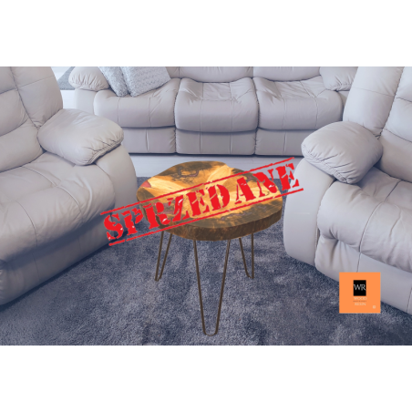 Stolik lub Blat ⭖ Sapphire Fields ⭖ Wood & Resin ⭖ Unikat 160734