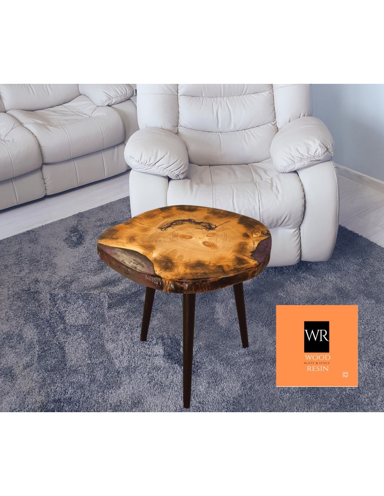 Stoły Marki Wood&Resin - Stolik lub Blat ⭖ Lavender Dream ⭖ Wood & Resin ⭖ Unikat 143610 - product MODO24.PL 2