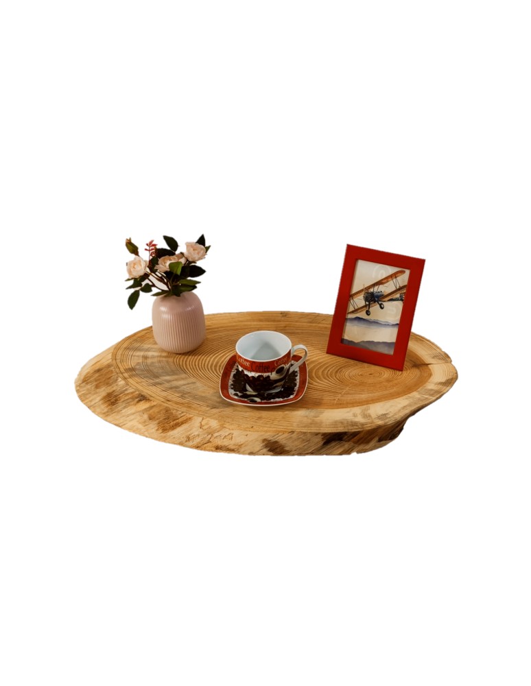 Blaty Drewniane - Blat Na Stolik ❍ Okorowany Monolit ❍ Dł 40-45 cm ❍ Szer 25-30 cm - product MODO24.PL 1