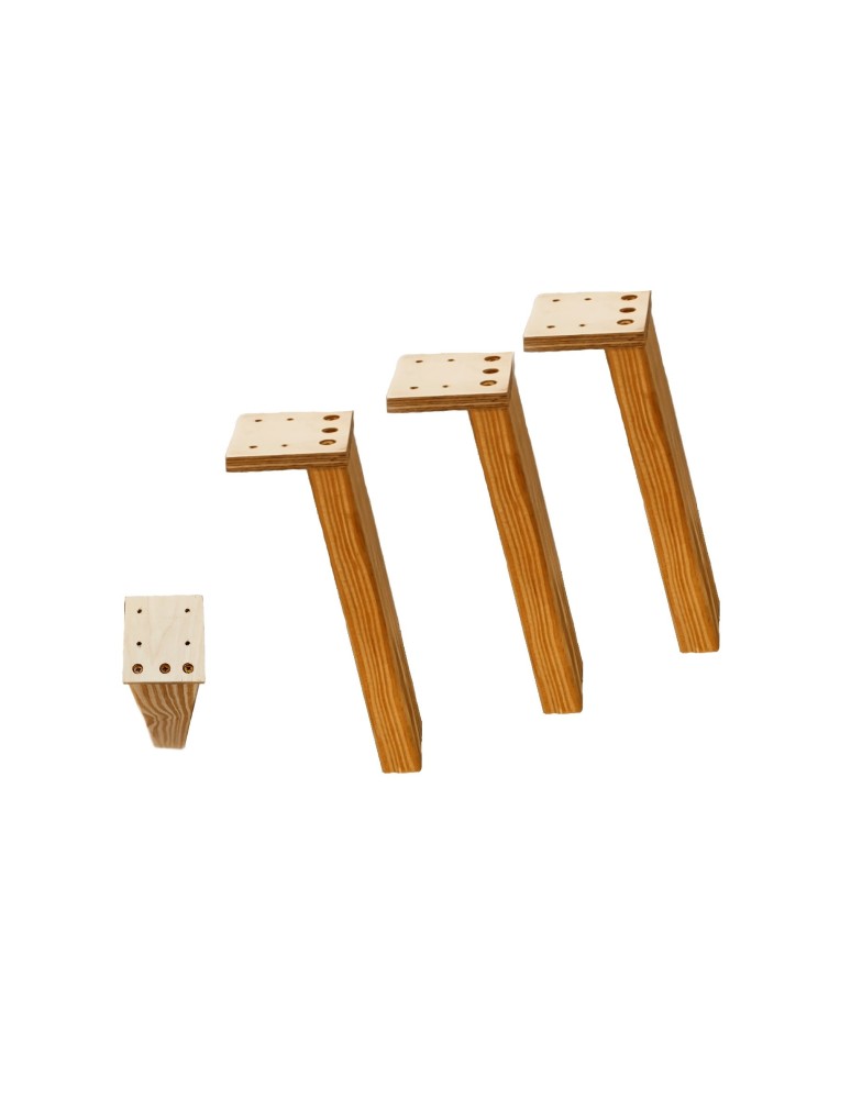 Nogi do stolików kawowych - Drewniane nogi do stołu ◈ 20 cm ◈ Surowe - produkt MODO24.PL 1