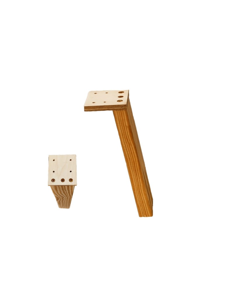 Nogi do stolików kawowych - Drewniane nogi do stołu ◈ 25 cm ◈ Surowe - produkt MODO24.PL 1