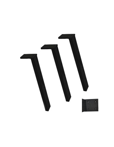 Nogi do stolików kawowych - Drewniane Nogi Do Stołu ◈ 35 cm ◈ Czarne - product 1