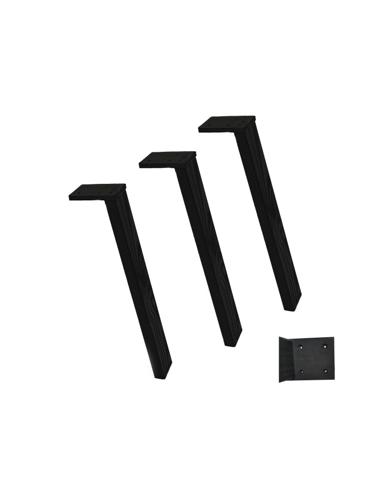 Nogi do stolików kawowych - Drewniane Nogi Do Stołu ◈ 35 cm ◈ Czarne - produkt MODO24.PL 1
