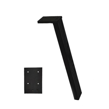 Drewniane Nogi Do Stołu ◈ 35 cm ◈ Czarne