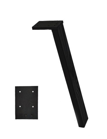 Drewniane Nogi Do Stołu ◈ 45 cm ◈ Czarne