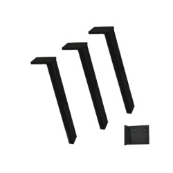 Drewniane Nogi Do Stołu ◈ 50 cm ◈ Czarne