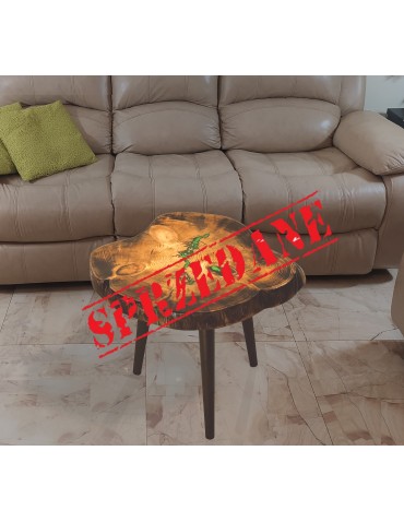 Stolik lub Blat ⭖ Lime Fractal ⭖ Wood & Resin ⭖ Unikat 153644