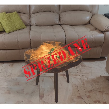 Stolik lub Blat ⭖ Lime Fractal ⭖ Wood & Resin ⭖ Unikat 153644