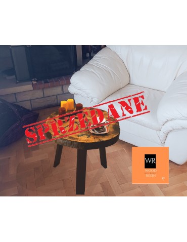 Stolik lub Blat ⭖ Emerald Landscape ⭖ Wood & Resin ⭖ Unikat 124529