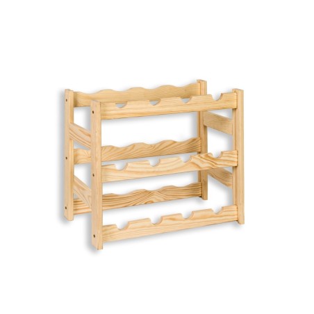 Sosnowy regał na wino RW-1-12 ▪ Naturalne drewno